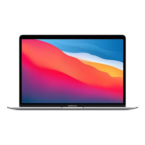 APPLE MacBook Air 2020 Argent 13" Puce Apple M1 CPU 8 cœurs GPU 7 cœurs en location pas cher avec Uz"it