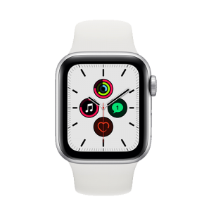 Location APPLE Watch SE boîtier en Aluminium Argent bracelet Sport Blanc | APPLE