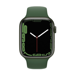 Location APPLE Watch Series 7 boîtier en Aluminium Vert bracelet Sport Trèfle | APPLE