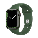 Location APPLE Watch Series 7 boîtier en Aluminium Vert bracelet Sport Trèfle | APPLE